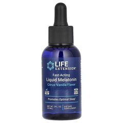 Life Extension Fast-Acting Liquid Melatonin Citrus-Vanilla 59 ml Мелатонин